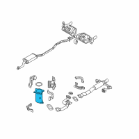 OEM Lincoln MKX Catalytic Converter Diagram - 9T4Z-5E213-B