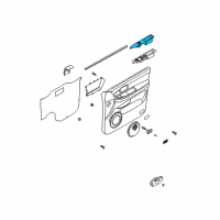 OEM Kia Sedona Power Window Passenger Switch Assembly Diagram - 0K53D66360WQ