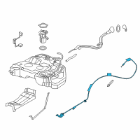 OEM Nissan Cable Gas Filler Open Diagram - 78822-3TA0A