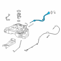 OEM 2017 Nissan Altima Tube Assy-Filler Diagram - 17221-3TA0A