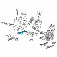 OEM 2018 Honda Accord Heater, Right Front Seat Cushion Diagram - 81134-TVA-A61