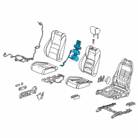 OEM 2022 Honda Accord Heater, Right Front Seat-Back Diagram - 81124-TVA-A61