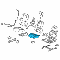 OEM 2022 Honda Accord Pad, Right Front Seat Cushion Diagram - 81137-TVA-L01