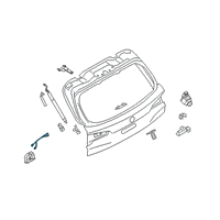 OEM 2022 BMW X3 Trunk Lock Actuator Motor Diagram - 51-24-7-357-112