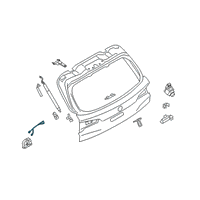 OEM 2022 BMW X4 Trunk Lock Actuator Motor Diagram - 51-24-7-357-112