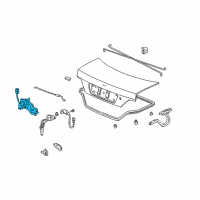 OEM 1999 Acura RL Lock, Trunk Diagram - 74859-SZ3-A01