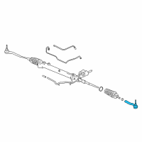 OEM 2007 Cadillac STS Outer Tie Rod Diagram - 88957176