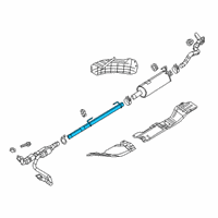 OEM 2019 Ram 3500 Exhaust Extension Pipe Diagram - 68310875AA