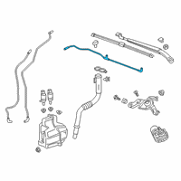 OEM 2017 Chevrolet Bolt EV Washer Hose Diagram - 42527784