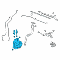 OEM 2017 Chevrolet Bolt EV Washer Reservoir Diagram - 42741878