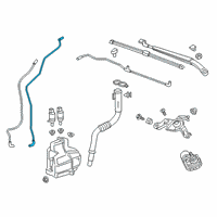 OEM 2017 Chevrolet Bolt EV Washer Hose Diagram - 42527782