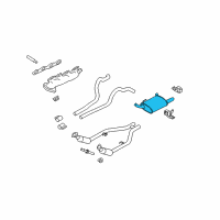 OEM 2012 Ford Mustang Muffler Diagram - BR3Z-5230-AC