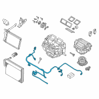 OEM 2015 BMW X1 Cable Set, Heater/Air Conditioner Diagram - 64-11-9-155-890