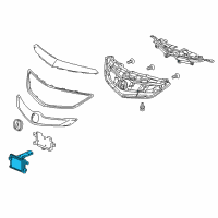 OEM Acura Radar Sub-Assembly Diagram - 36802-TX6-A03