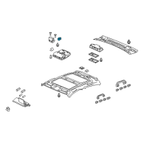 OEM 2011 Acura ZDX Switch Assembly, Sunroof Diagram - 35830-SZN-A01