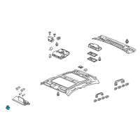 OEM 2020 Acura RLX Holder Assembly, Sunvisor (Light Jewel Gray) Diagram - 88217-TR0-A01ZM