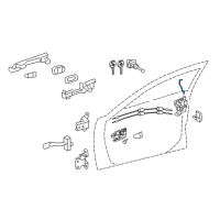 OEM 2015 Toyota Camry Lock Rod Diagram - 69312-06150