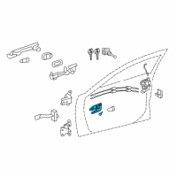 OEM 2015 Toyota Camry Handle, Inside Diagram - 69206-0E030-B0