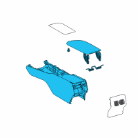 OEM Toyota Camry Center Console Diagram - 58810-33310-A4