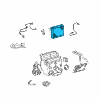 OEM Toyota Tundra Evaporator Core Diagram - 88501-0C110