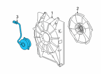 OEM 2022 Acura MDX MOTOR, COOLING FAN Diagram - 19030-61A-A01