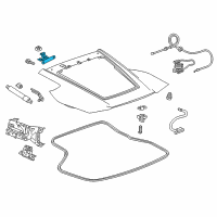 OEM 2018 Chevrolet Corvette Hinge Diagram - 23187760