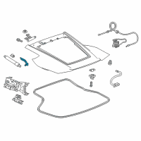 OEM 2014 Chevrolet Corvette Lift Cylinder Bracket Diagram - 22782746