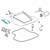 OEM 2015 Chevrolet Corvette Lift Cylinder Diagram - 23356448