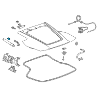 OEM 2017 Chevrolet Corvette Lift Cylinder Bracket Diagram - 22817995