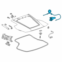 OEM 2014 Chevrolet Corvette Lock Cylinder Diagram - 23432186