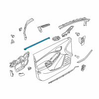 OEM Ford Focus Belt Weatherstrip Diagram - DM5Z-5821456-A
