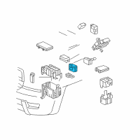 OEM 2004 Toyota 4Runner Fuse & Relay Box Diagram - 82742-35050