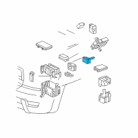 OEM 2008 Toyota FJ Cruiser Resistor Diagram - 23080-31060