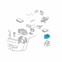 OEM 2007 Toyota FJ Cruiser Relay Box Diagram - 82743-35010
