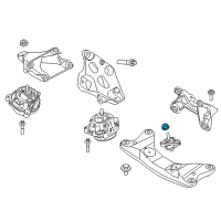 OEM 2015 BMW 535i GT xDrive Hex Nut Diagram - 07-11-9-904-024