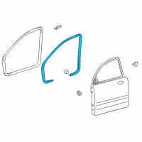 OEM 2014 Hyundai Sonata Weatherstrip-Front Door Body Side LH Diagram - 82110-3S000-RY