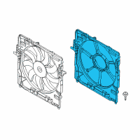 OEM 2007 BMW X5 Fan Shroud Diagram - 17-42-7-598-737