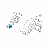 OEM 2006 Lincoln Navigator Seat Cushion Pad Diagram - 2L1Z-7863840-AB