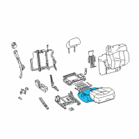 OEM Cadillac Escalade EXT Pad, Passenger Seat Cushion Diagram - 88938615