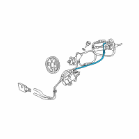 OEM Ford Excursion Return Hose Diagram - 1C3Z-3A717-AA