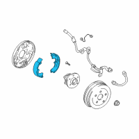 OEM Toyota Matrix Brake Shoes Diagram - 04495-63011