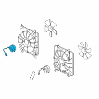 OEM 2013 Honda Accord Motor, Cooling Fan Diagram - 19030-5A2-A01