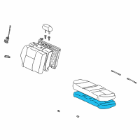 OEM 2003 Toyota Corolla Seat Cushion Pad Diagram - 7150302100