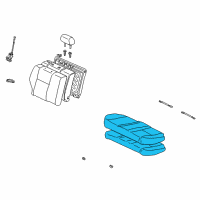 OEM 2004 Toyota Corolla Cushion Assembly, Rear Seat Diagram - 71460-02480-B1