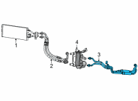 OEM Jeep Grand Cherokee L OIL COOLER PRESSURE AND RET Diagram - 68379508AB