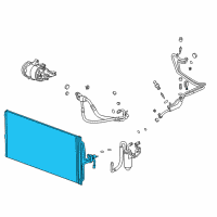 OEM 2010 Chevrolet Impala Condenser Diagram - 84333231