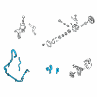 OEM 2003 Nissan Xterra Hose & Tube Set-Power Steering Diagram - 49710-9Z400