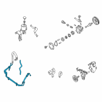 OEM Nissan Xterra Hose & Tube Assy-Power Steering Diagram - 49721-9Z016