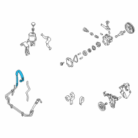OEM 2000 Nissan Frontier Hose & Tube Assy-Power Steering Diagram - 49720-9Z016