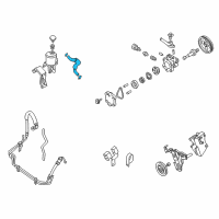 OEM Nissan Xterra Hose Assy-Suction, Power Steering Diagram - 49717-8Z300